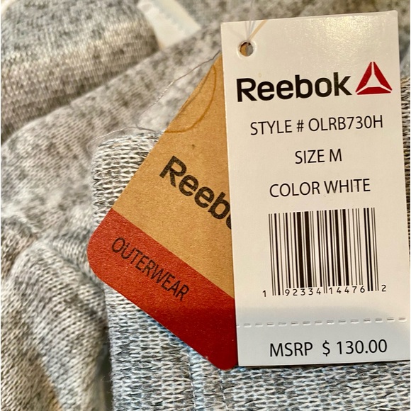 Reebok new zip up quilter and knit jacket - Picture 2 of 6